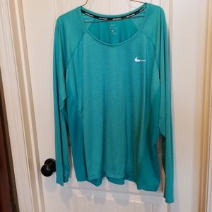Nike Teal long sleeve dry-fit